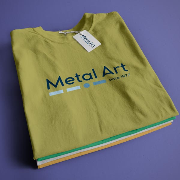 Personalizzazione e stampa magliette a Milano per le Aziende: Magliette con il logo di Metal Art