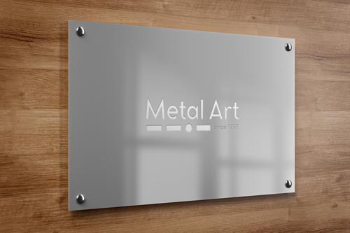 Targhe aziendali personalizzate Milano metallo