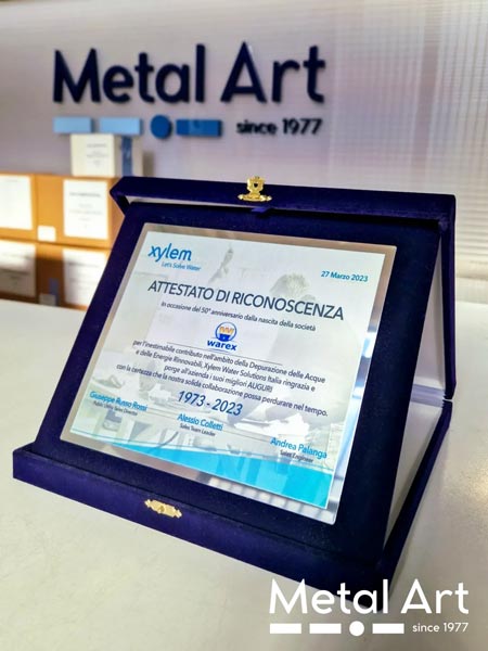 Targhe di premiazione Milano: attestato riconoscenza